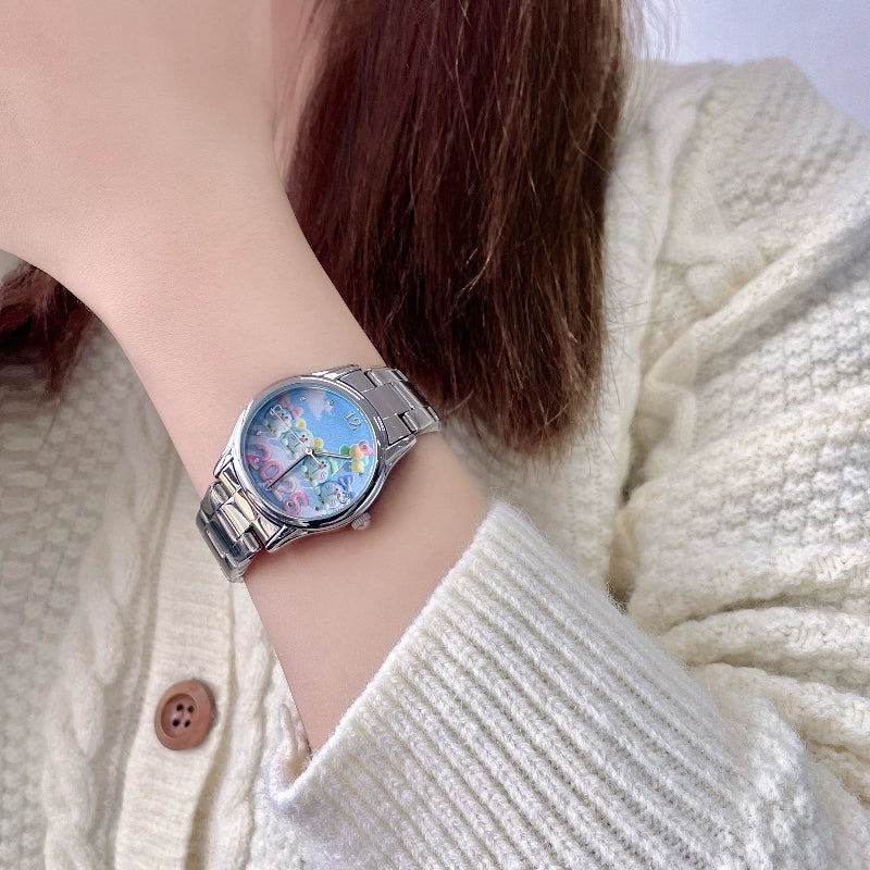 Ameerah Diamond Bracelet Watch - Blue Cat [ASXW8MT8]