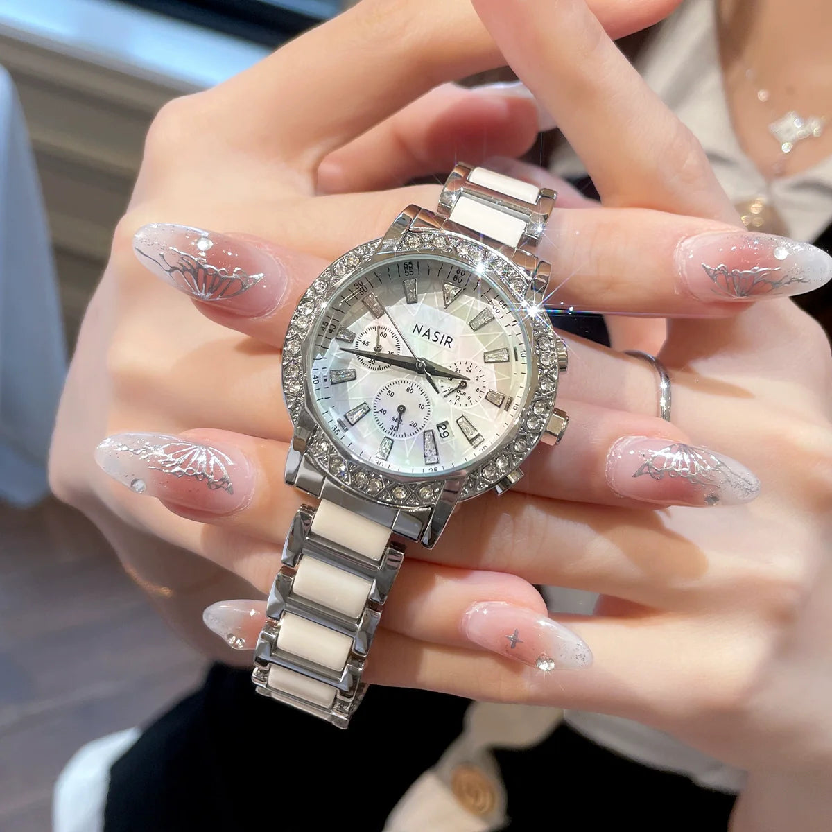 Alitzel Starlight Ceramic Watch - Ceramic White