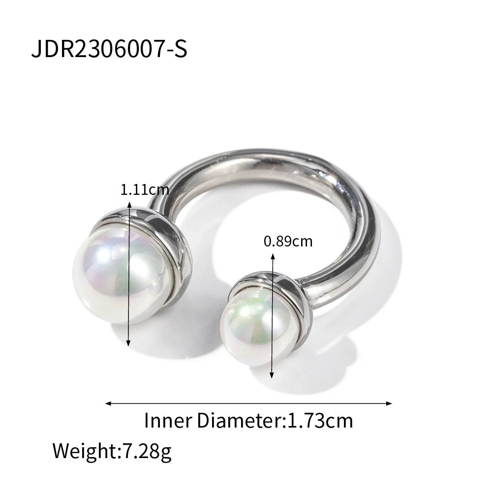 Taylor Pearl Open Ring - undefined