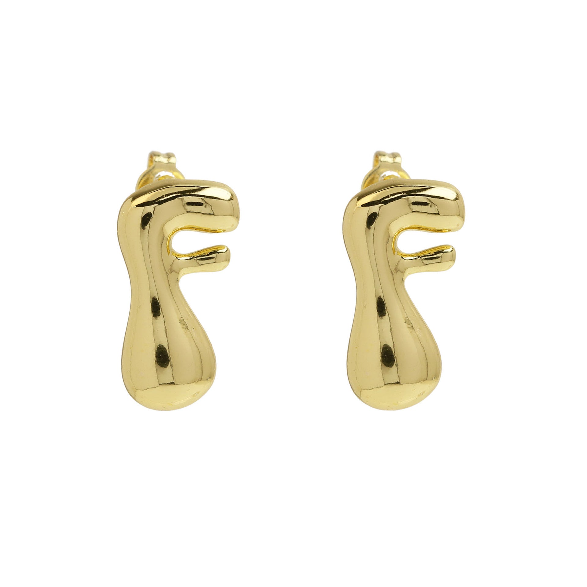 Kennedy Pave Initial Studs - F [SQ2NTBZ4]