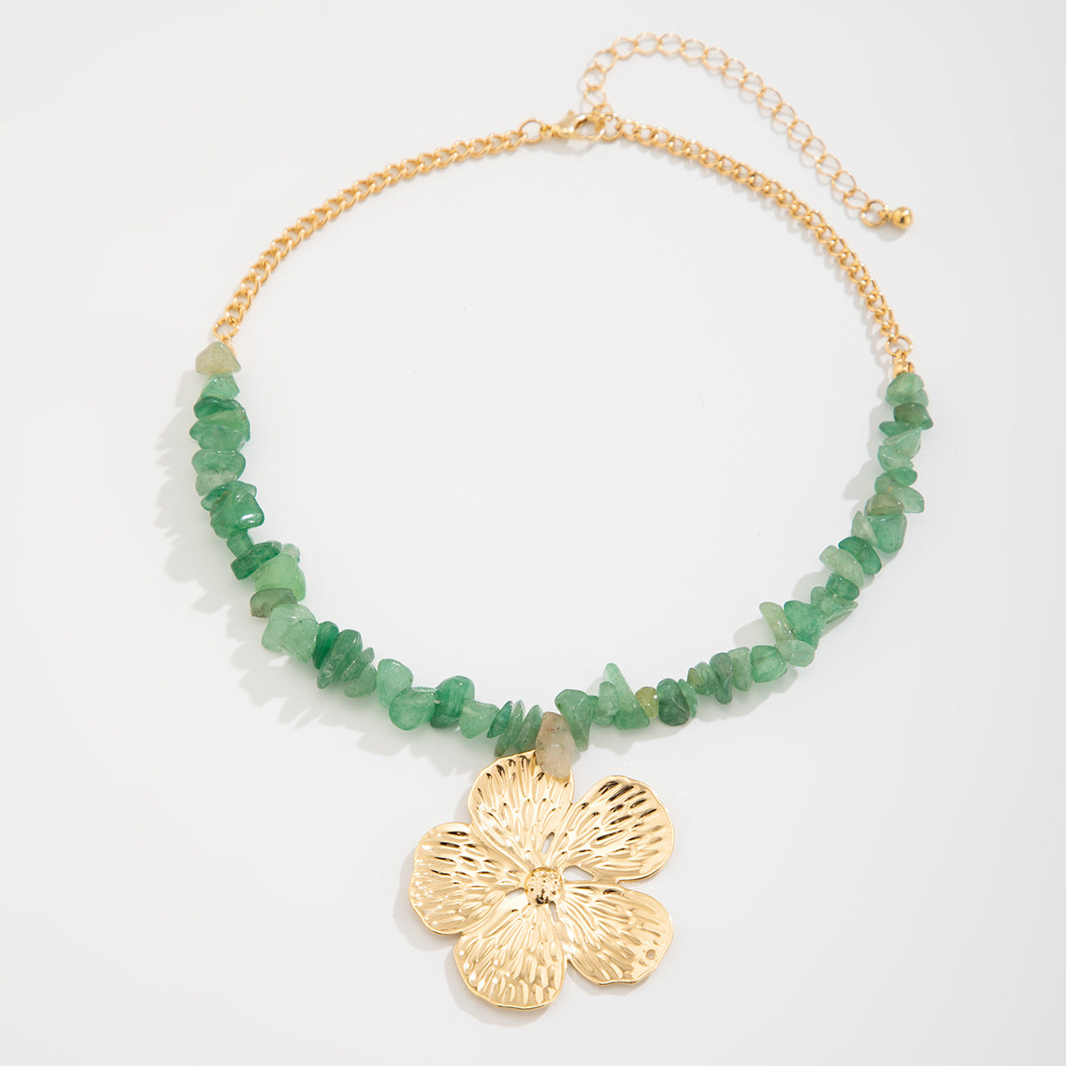 Nella Irregular Bloom Necklace - Gold [RERLEFMQ]