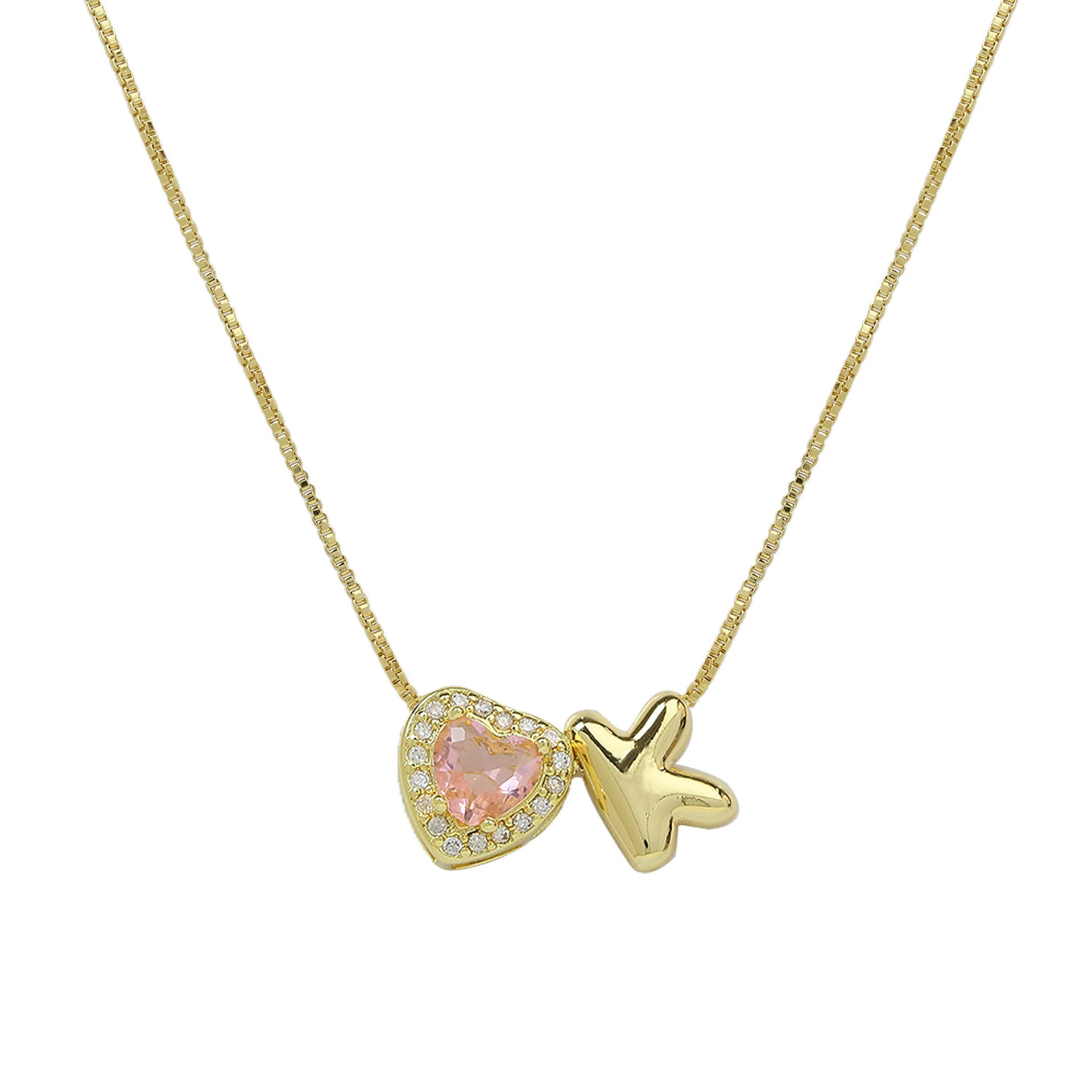 Rome Pearl Initial Necklace - K Letter [LHGCCE7M]