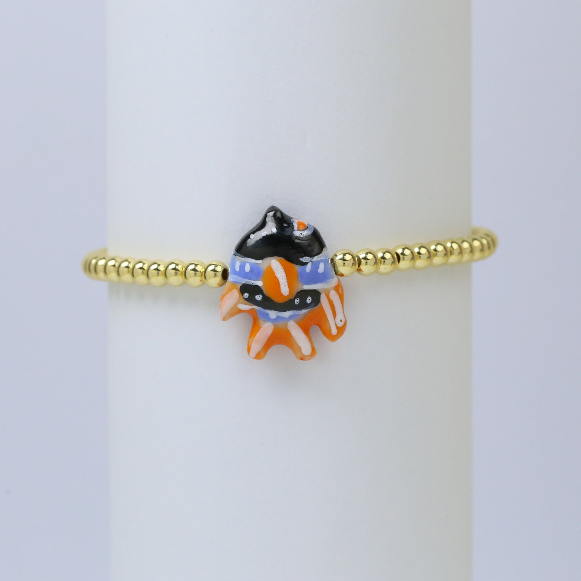 Aubrei Glazed Fish Bracelet - Blush Pink [8QO34AWG]