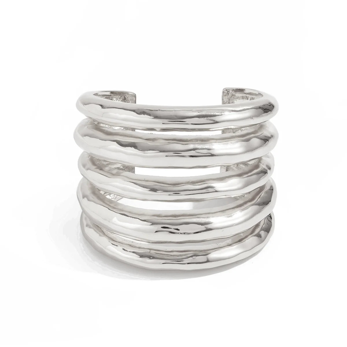 Janel Minimalist Bangle Set - Silver