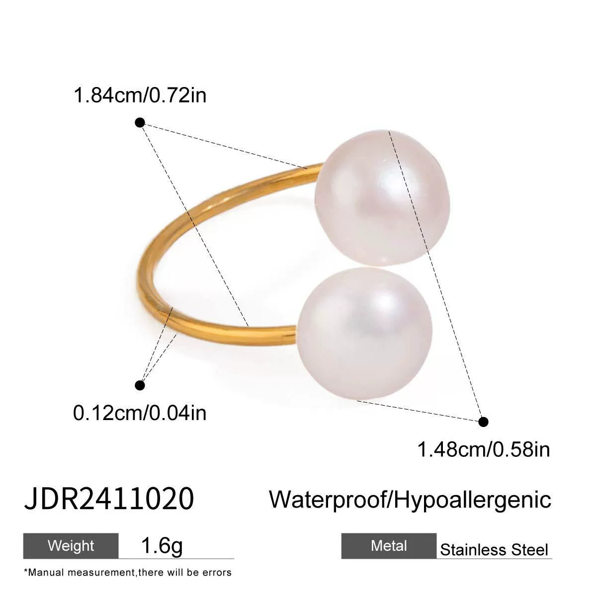 Keegan Freshwater Pearl Ring Set - JDR2411020 [IZ20AA28]