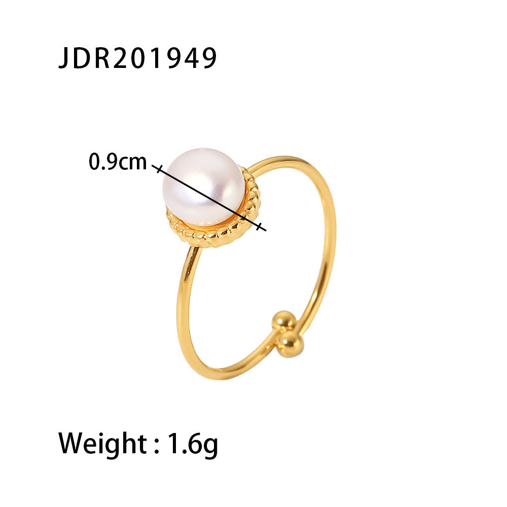 Skylynn Freshwater Pearl Ring - Gold-Tone [A49OWHBP]