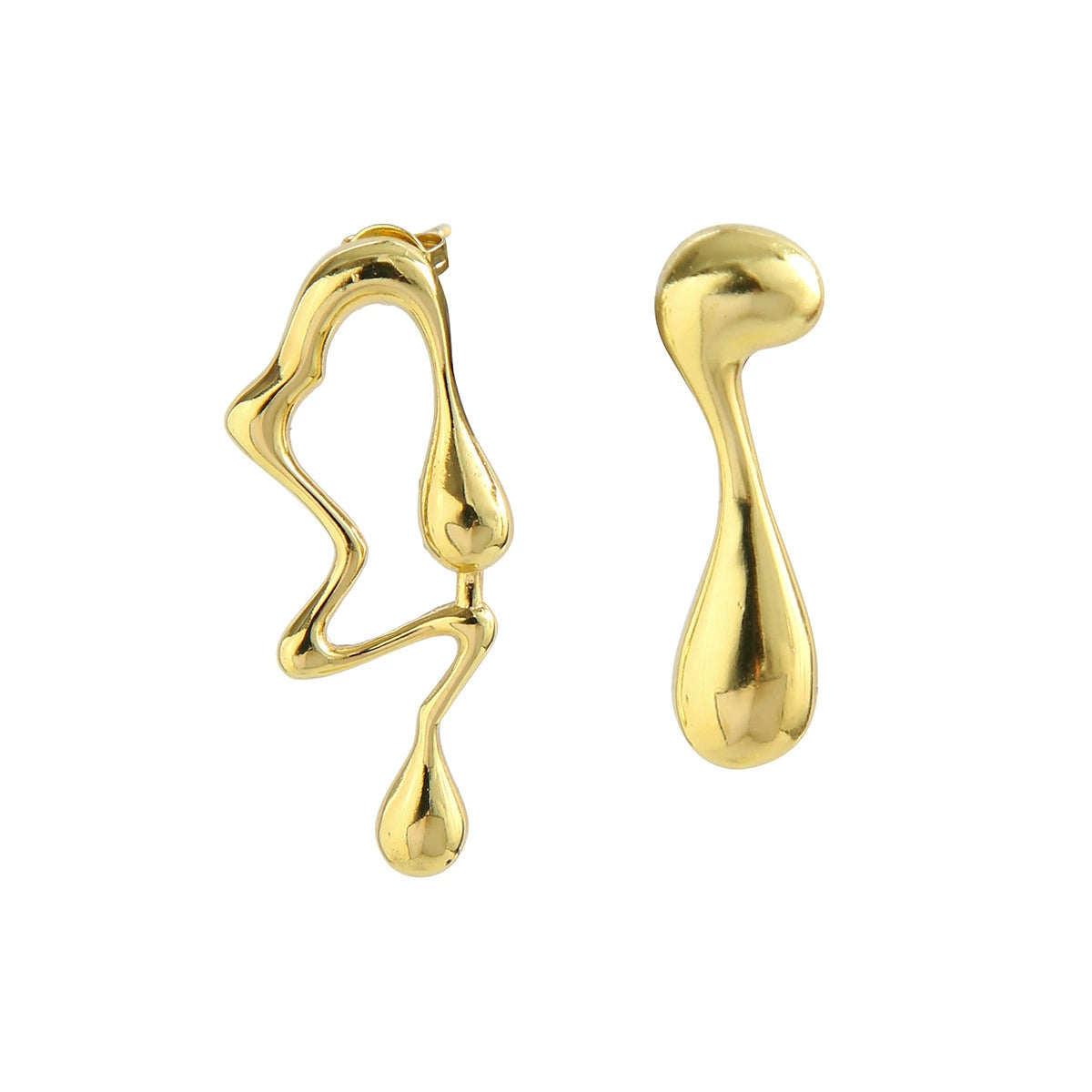 Laiklyn Molten Drop Earrings - Style 04 Gold Tone [A9WZNVF8]