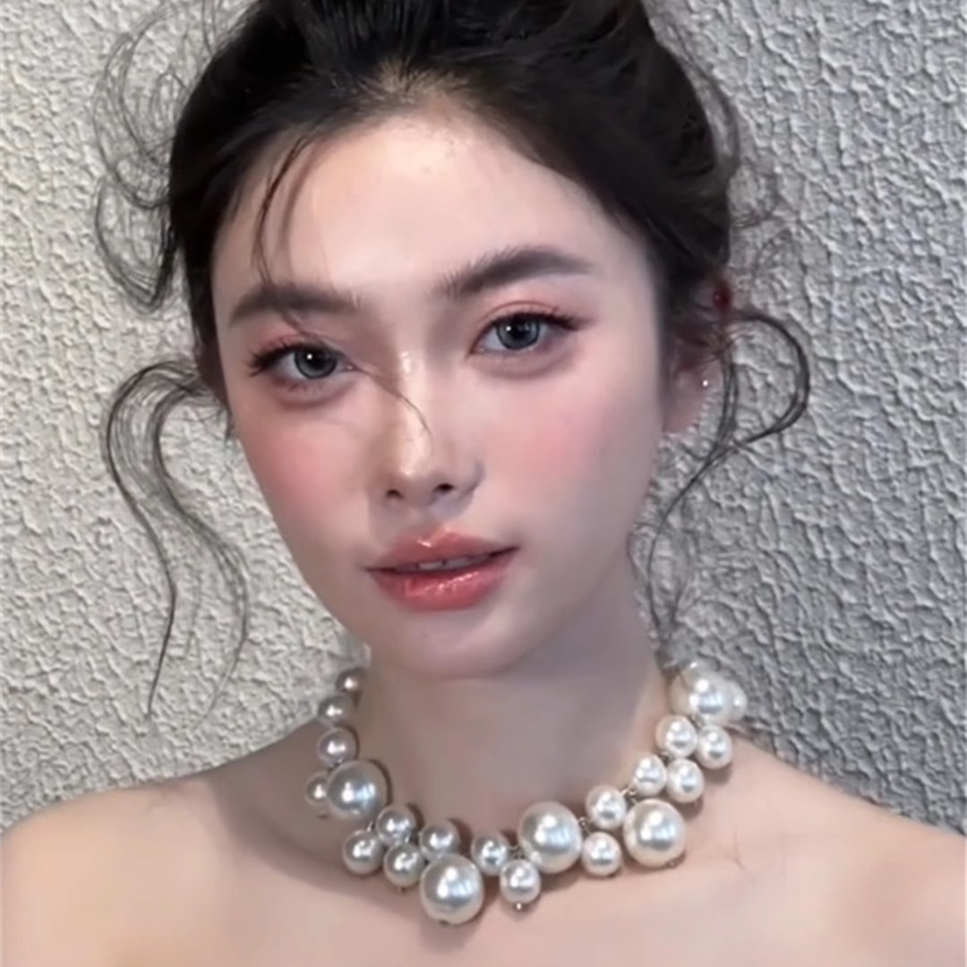 Lynn Baroque Pearl Choker - Pearl Necklace