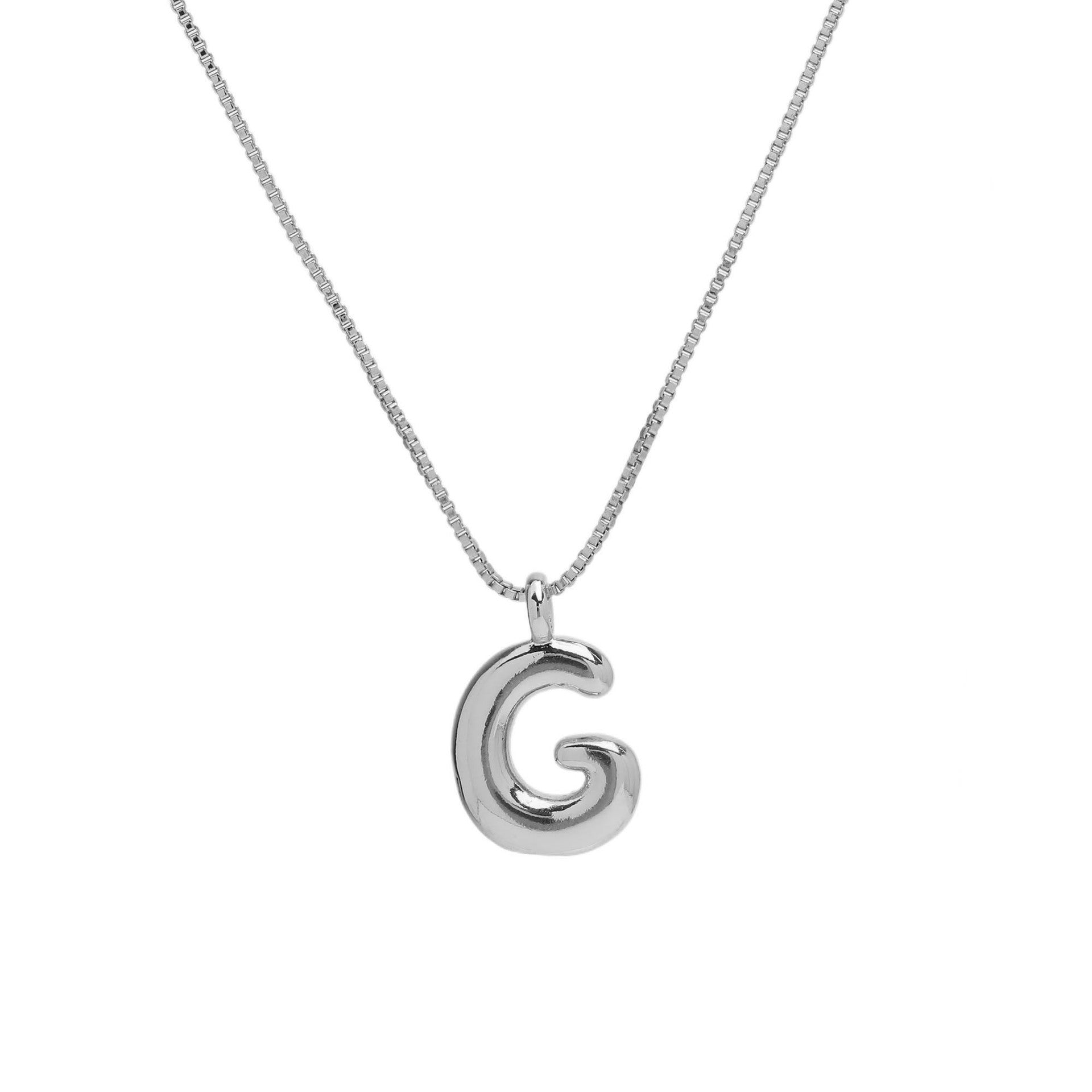 Jesenia Bubble Initial Necklace - Letter G [KVUUVRF9]