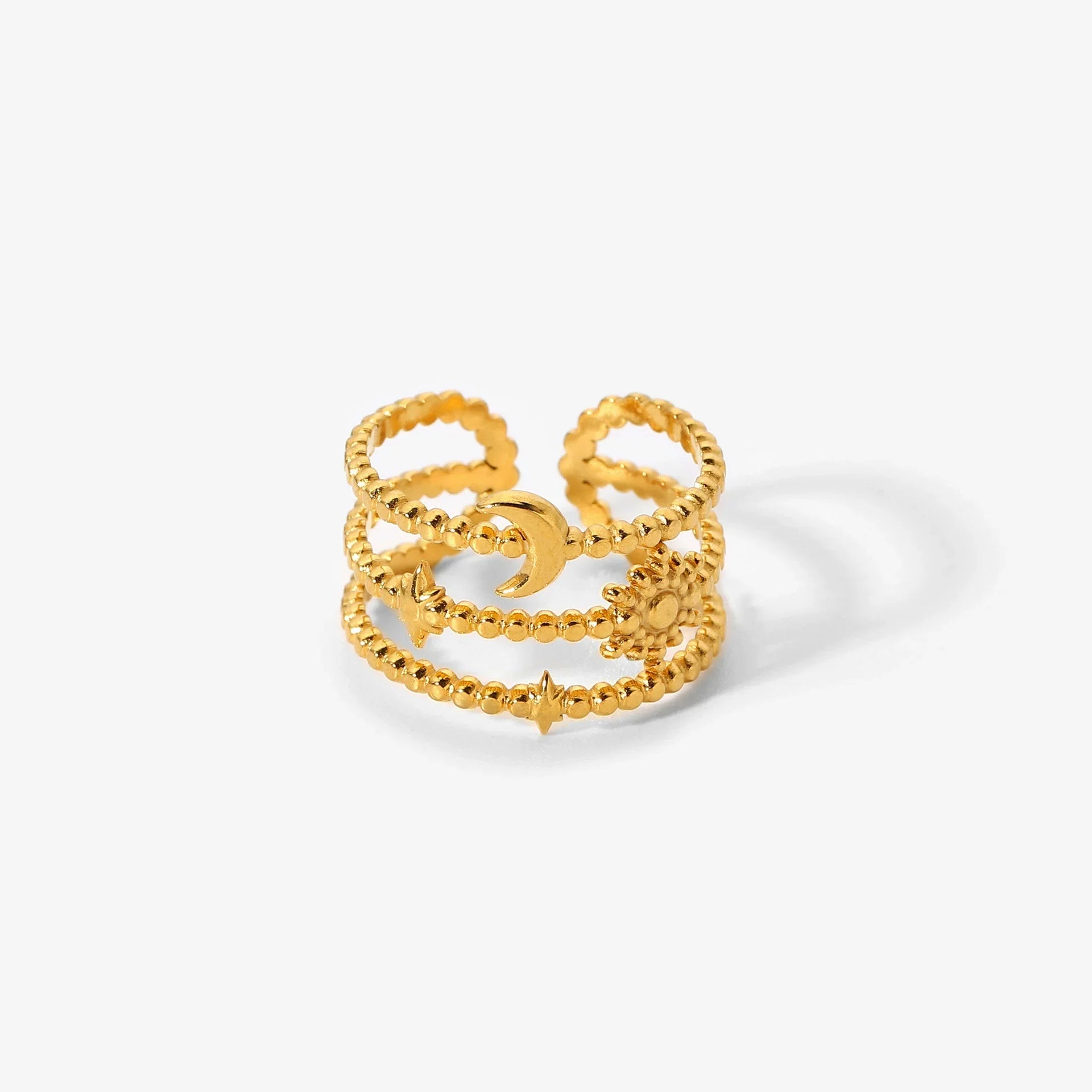 Oriana Layered Celestial Ring - Adjustable
