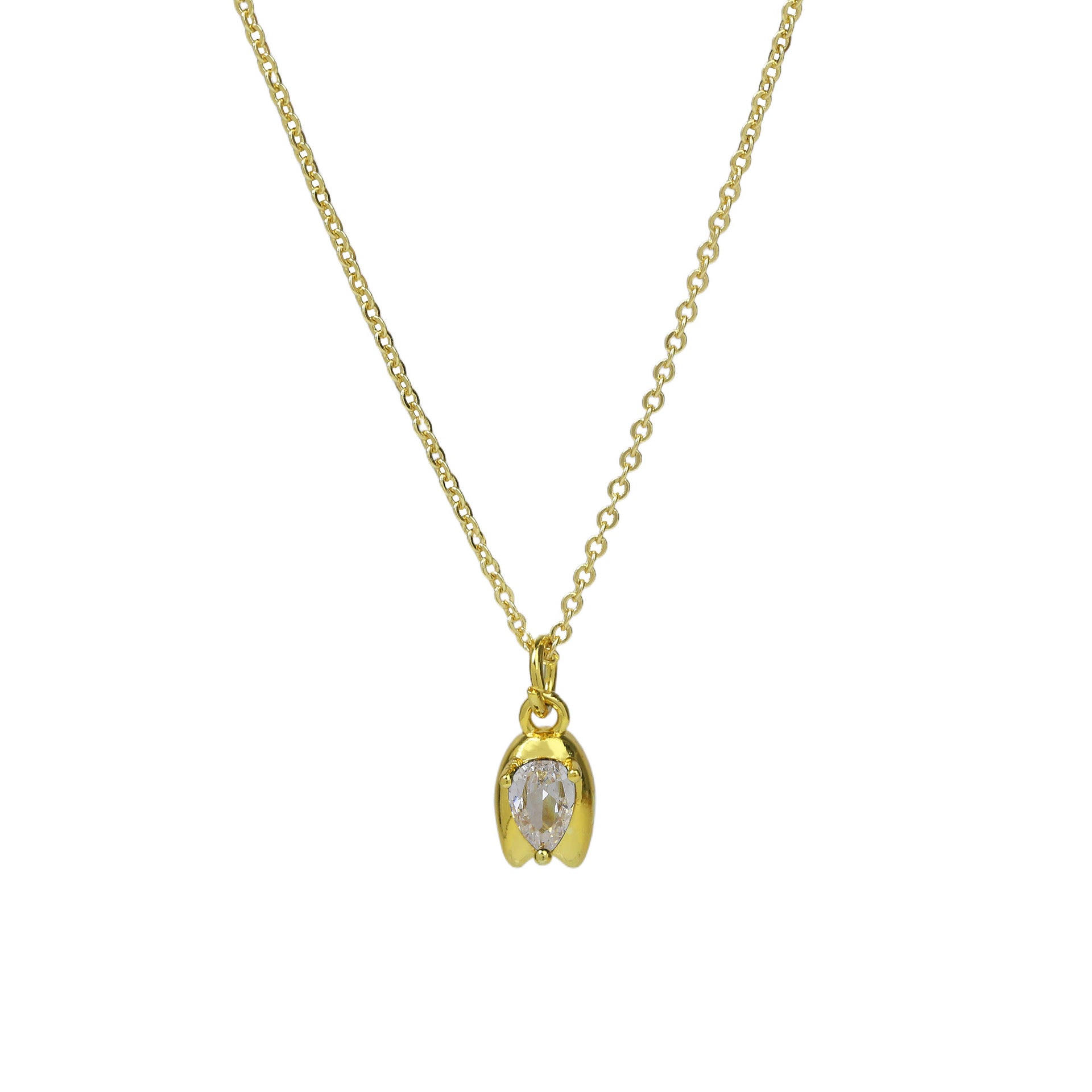 Abbey Rose Bud Pendant Necklace - Necklace 1 [TOE1VKRT]