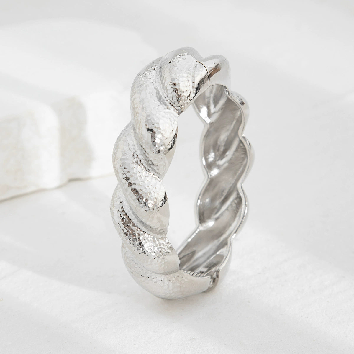Janylah Liquid Metal Bracelet - Style 02 Silver Bracelet [L3IB6KAD]