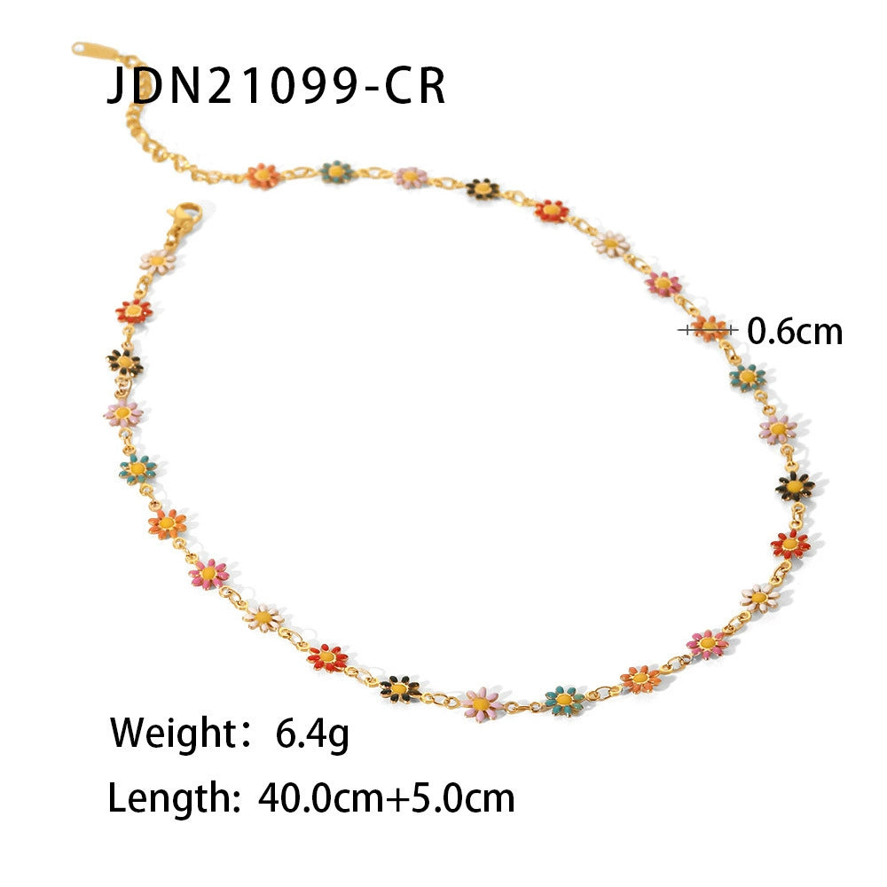 Everlie Bohemian Clavicle Necklace - JDN21099-CR [Q751O6XV]