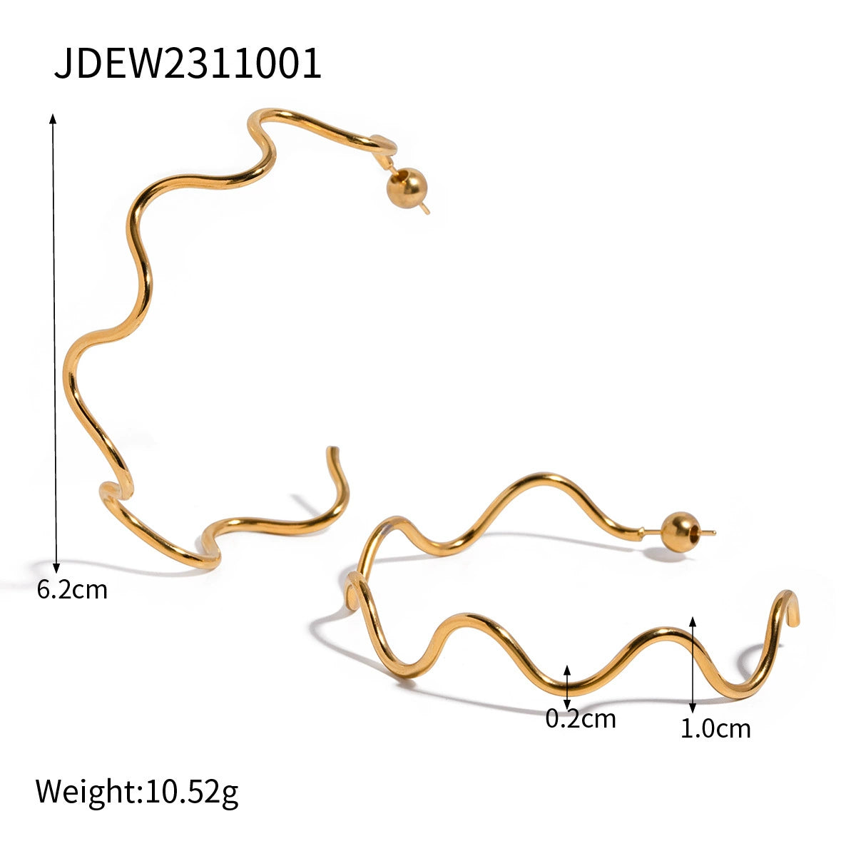 Ailin Minimalist Wave Necklace - JDEW2311001 [WM5YM3XK]