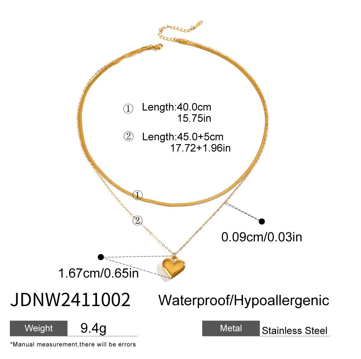 Etta Layered Heart Cross Necklace - JDNW2411002 [GTLWKYD5]
