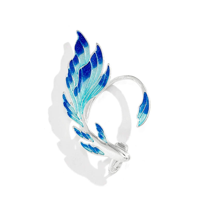 Chanelle Painted Goldfish Earrings - Right Ear Clip