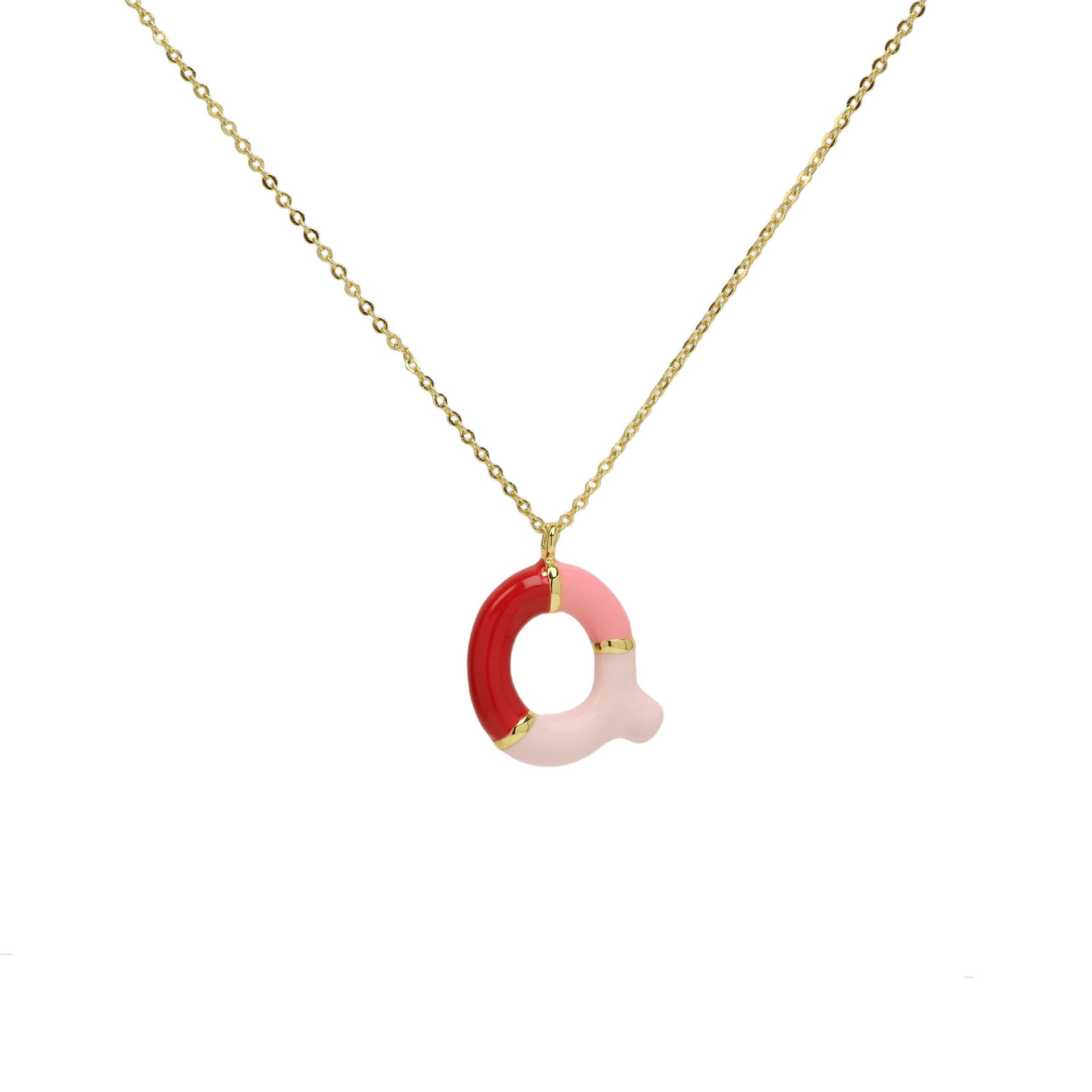 Esmae Bubble Initial Necklace - Necklace Q [O03SXWDH]