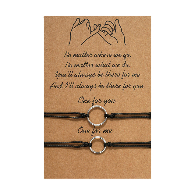Hayzel Duo Charm Bracelets - Circle Pendant