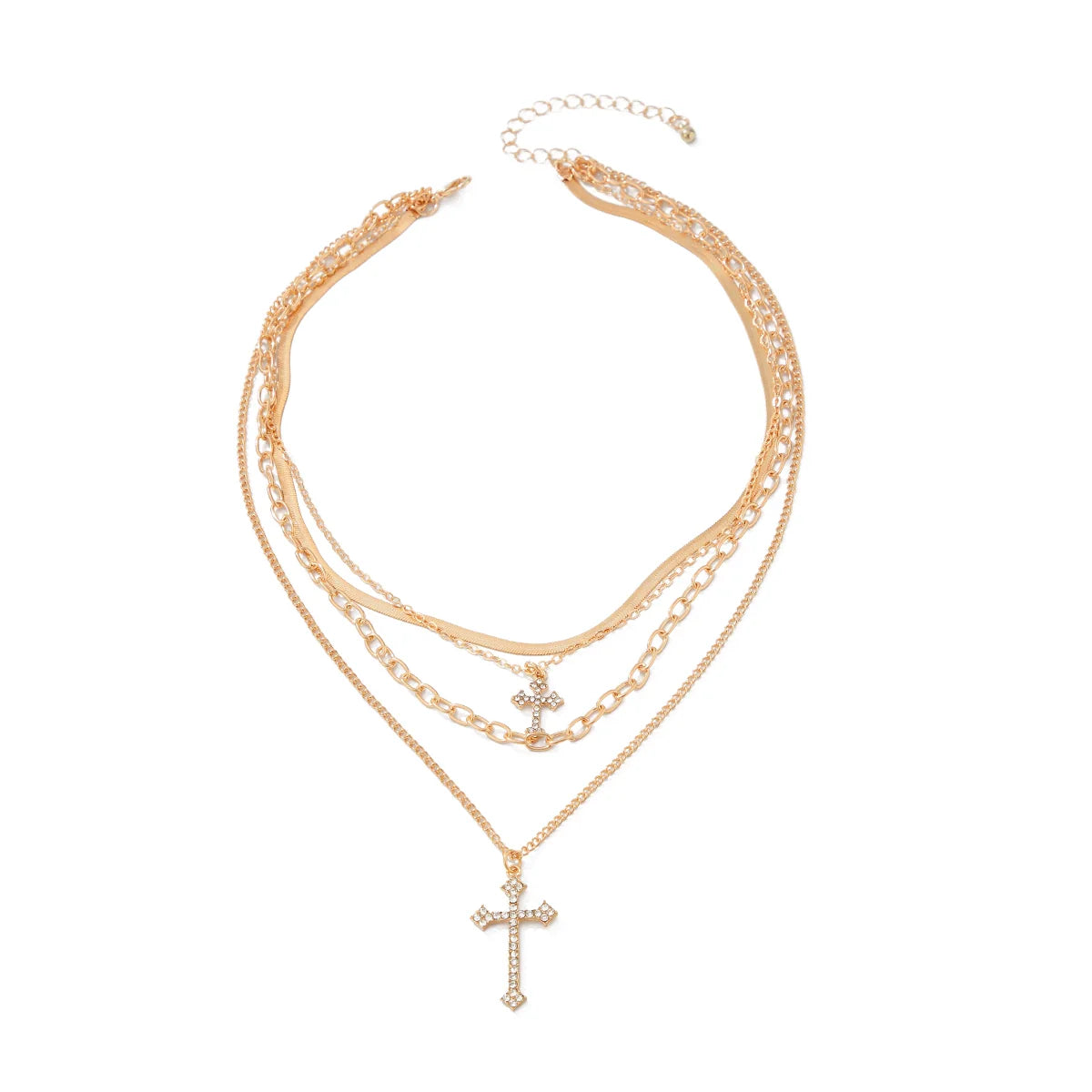 Britney Layered Charm Necklace - Gold