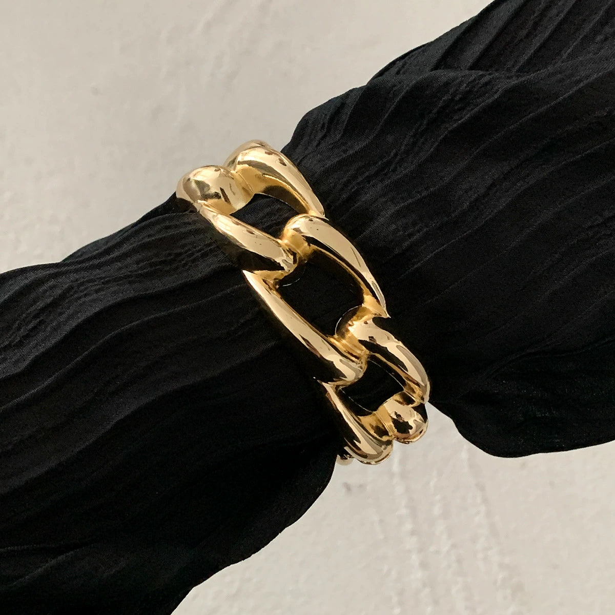 Ariadna Industrial Chain Bracelet - Deep Gold [14ZFEQX8]