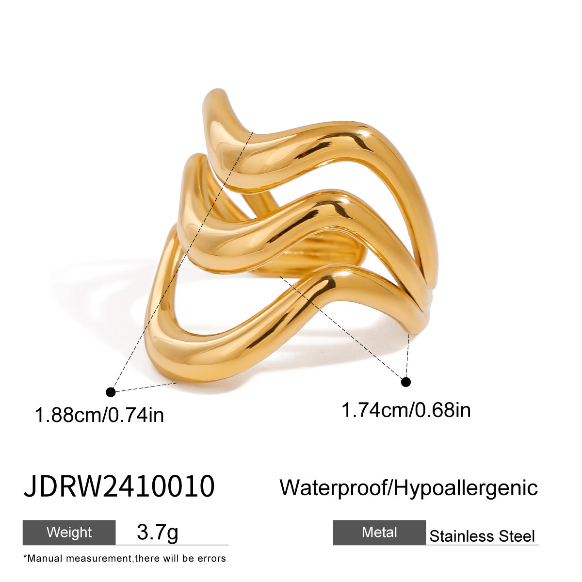 Sanvi Geometric Line Rings - JDRW2410010 [NEL50TYX]
