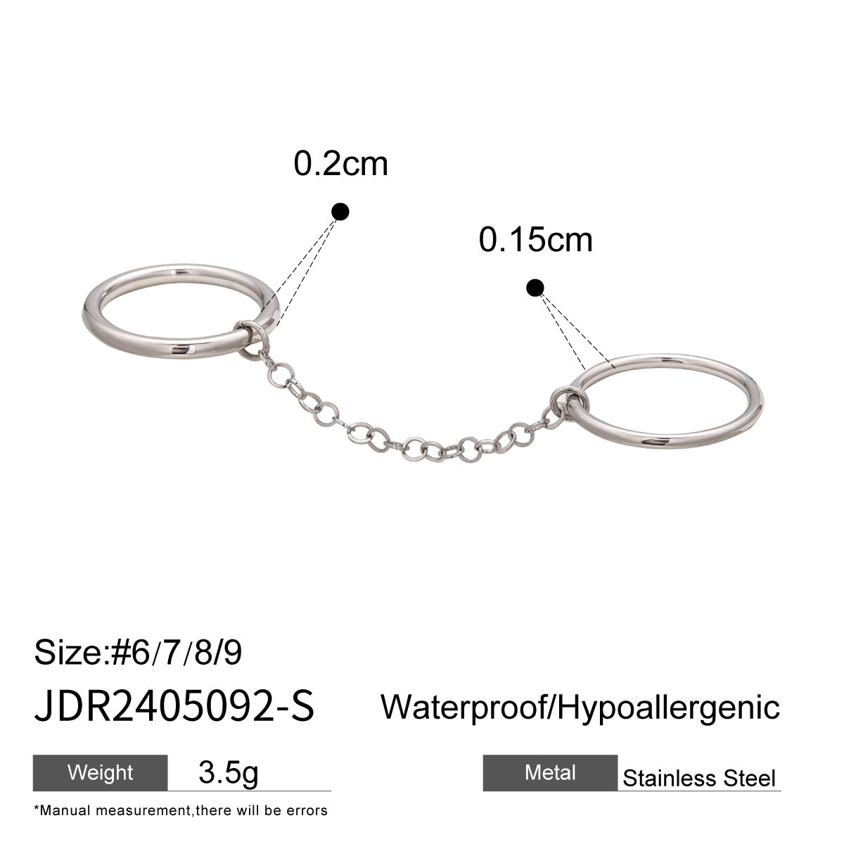 Cherry Stackable Rings Collection - JDR2405092-S-8 [BSZN1NK5]