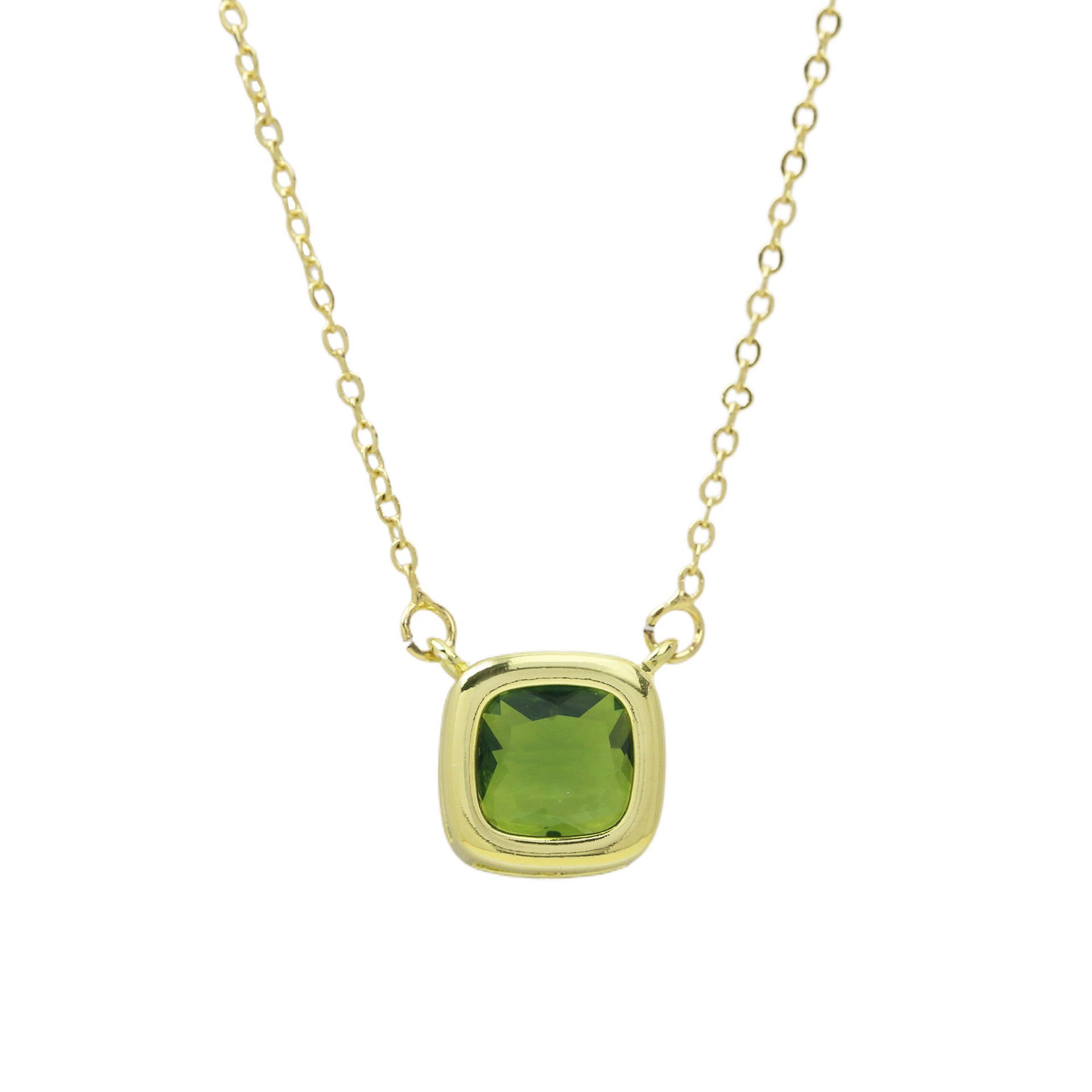 Nairobi Geometric Birthstone Necklace - August Birthstone [NFB2UXLR]