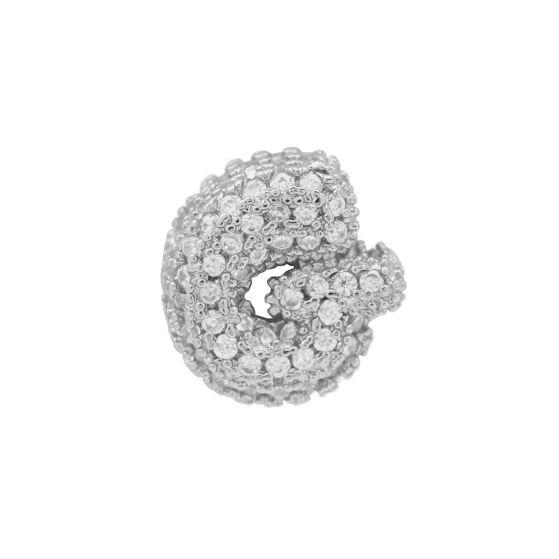 Jehlani Zircon Bubble Letter Necklace - Silver G Pendant [XFZXXEAK]