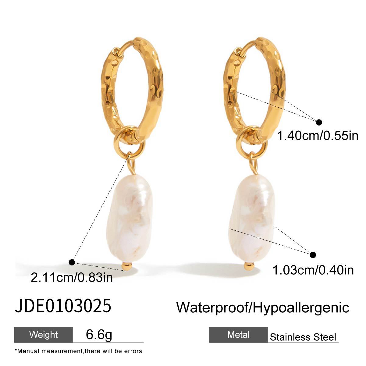 Messiah Pearl Drop Earrings - JDE0103025 [O86DAPDC]