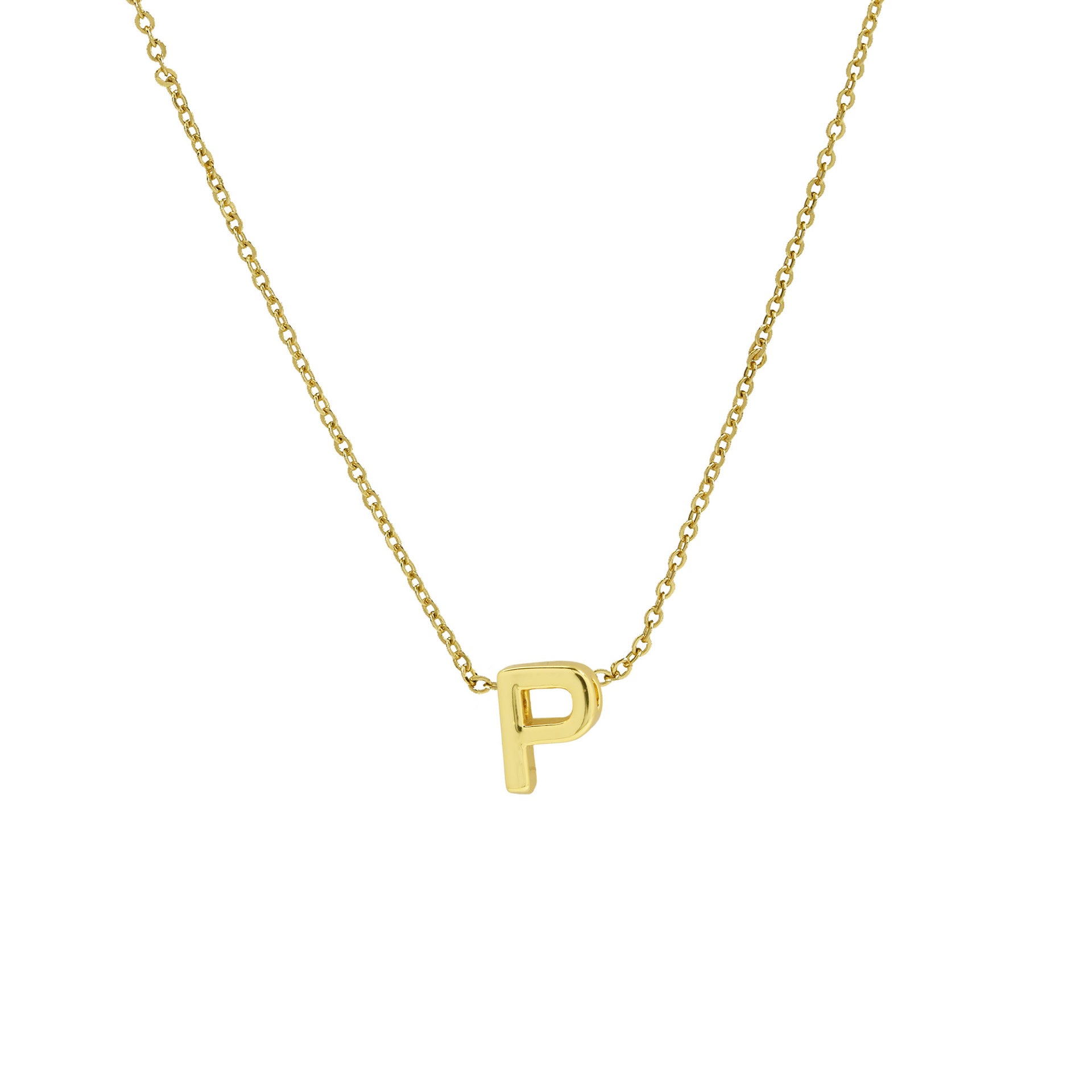 Agnes Initial Pendant Necklace - P [1K99Q57F]