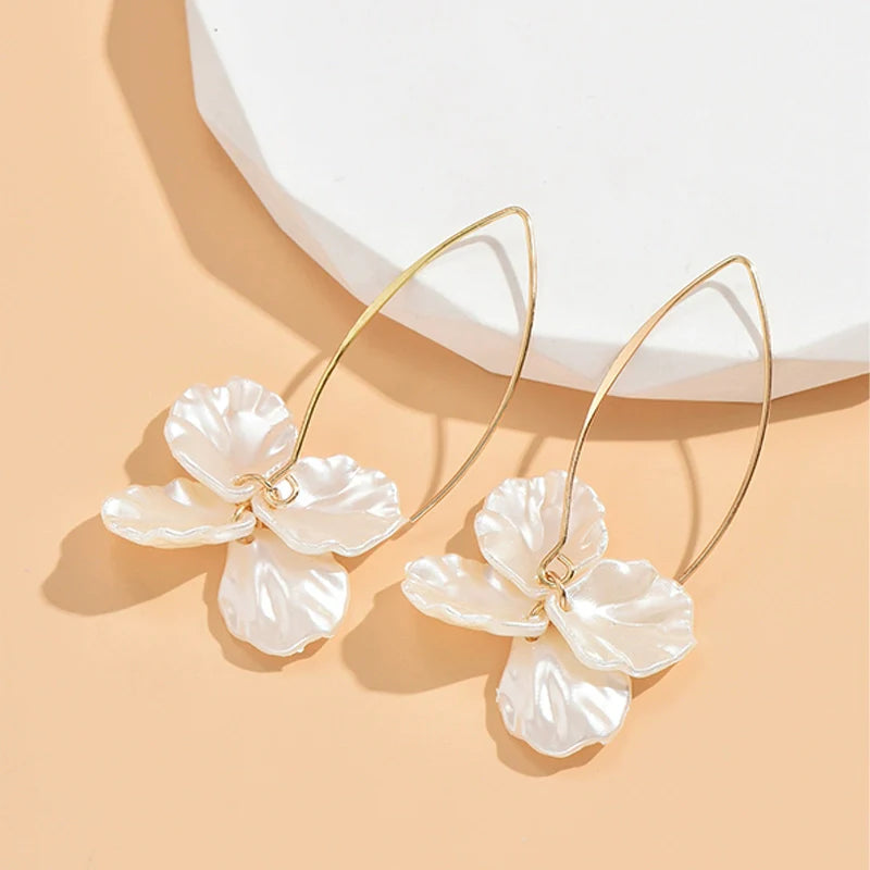 Brionna Petal Drop Earrings - Petal