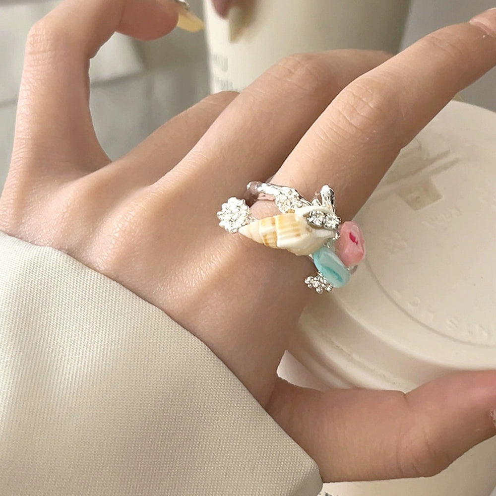 Amaryah Chinoiserie Stacking Ring - Style D [7YUP7YH6]