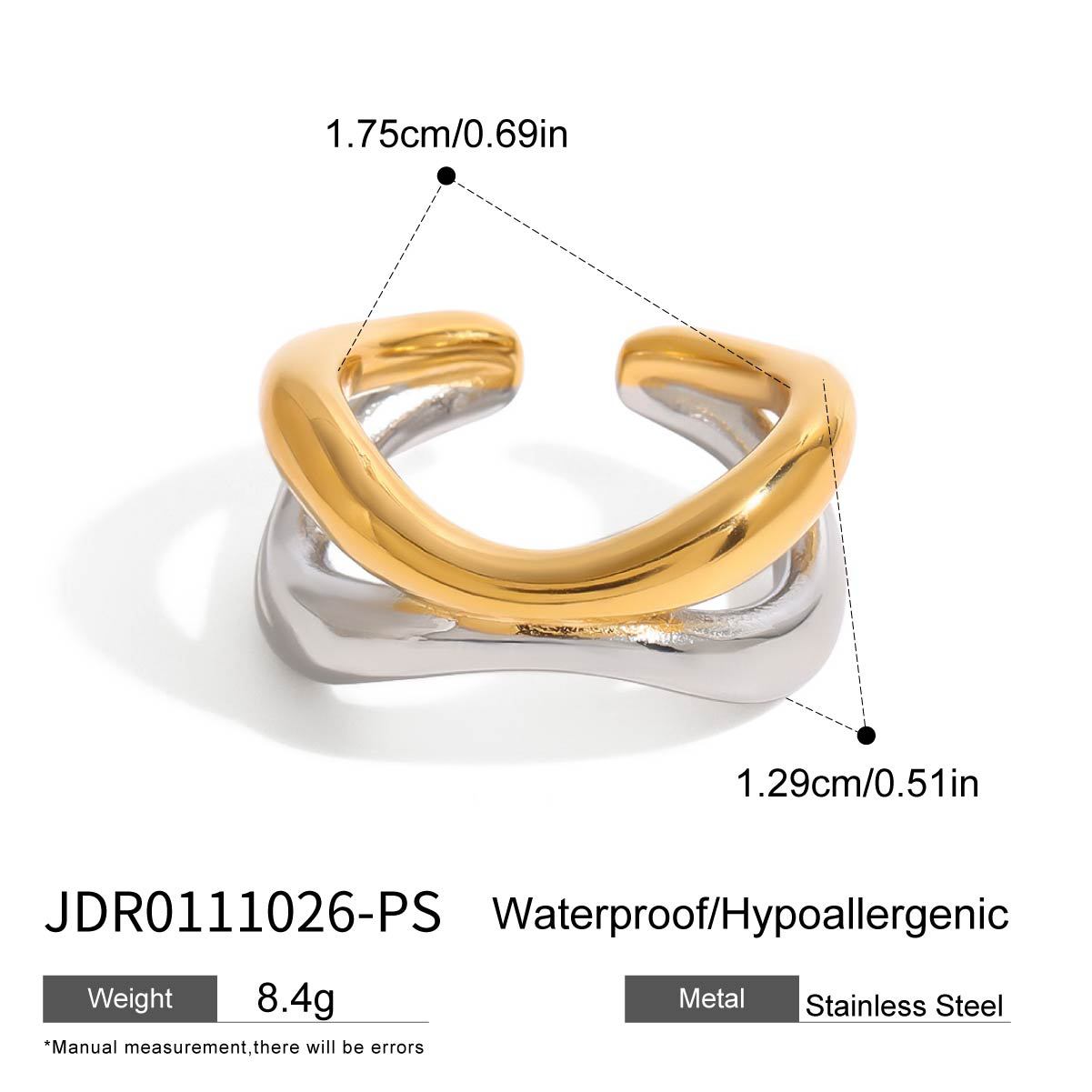 Ezrah Niche Steel Rings - JDR0111026-PS [EK2Z5CJ2]