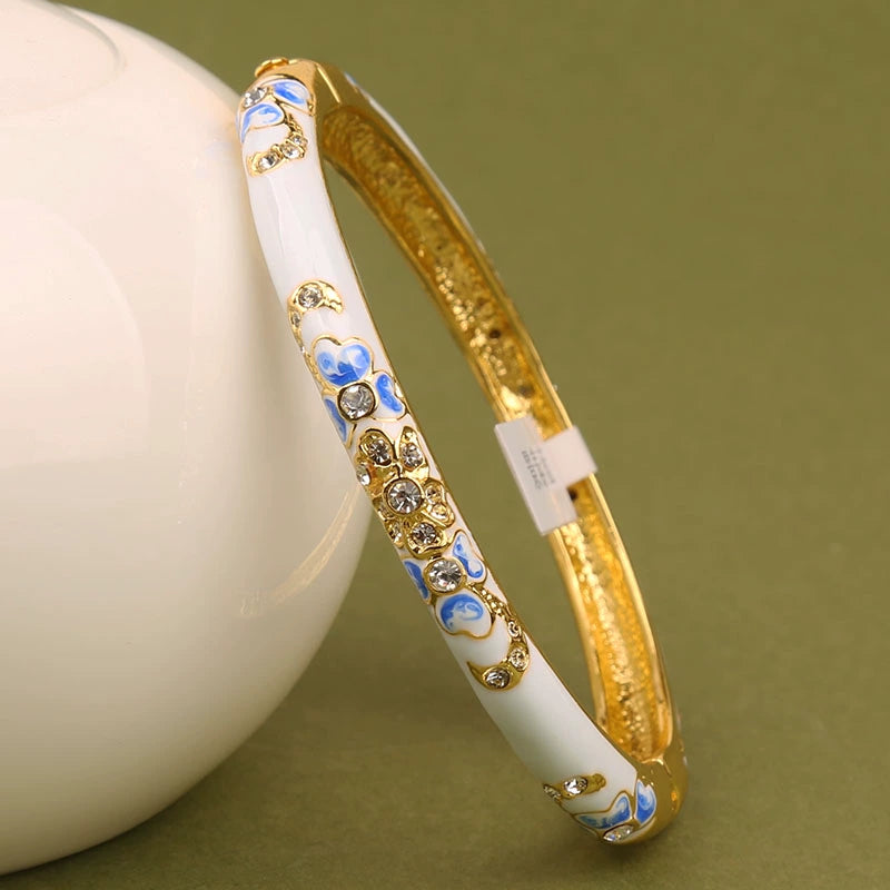 Kooper Enamel Sparkle Bracelet - Blue and White Porcelain - Kids [DKCOUHS0]