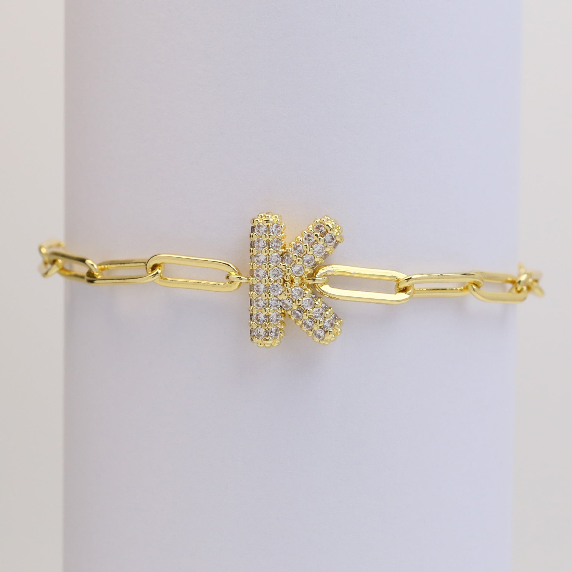 Willow Bubble Initial Bracelet - K [3JSXSXAA]