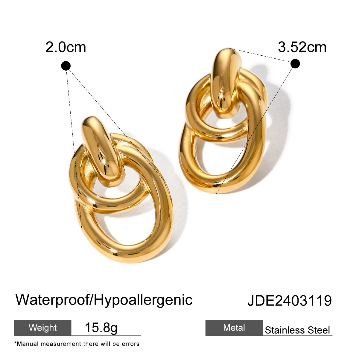 Jesse Winding Hoop Earrings - Gold Tone [6TP2R7FK]