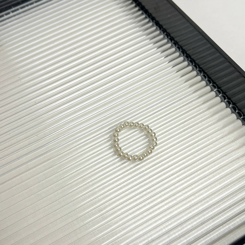Wanda Resin Ring Set - Pearl Elastic Ring [HRXUHPZA]