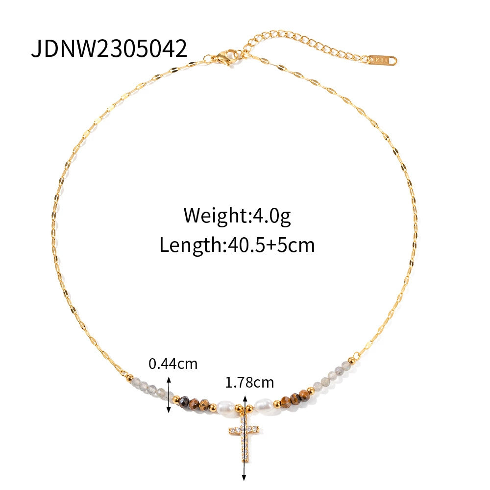 Zenaida Layered Cross Necklace - JDNW2305042 [FCXNJF8Z]