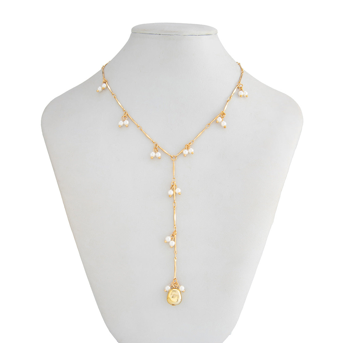 Evalyn Pearl Heart Pendant Necklace - Gold [SKDQ6AYA]
