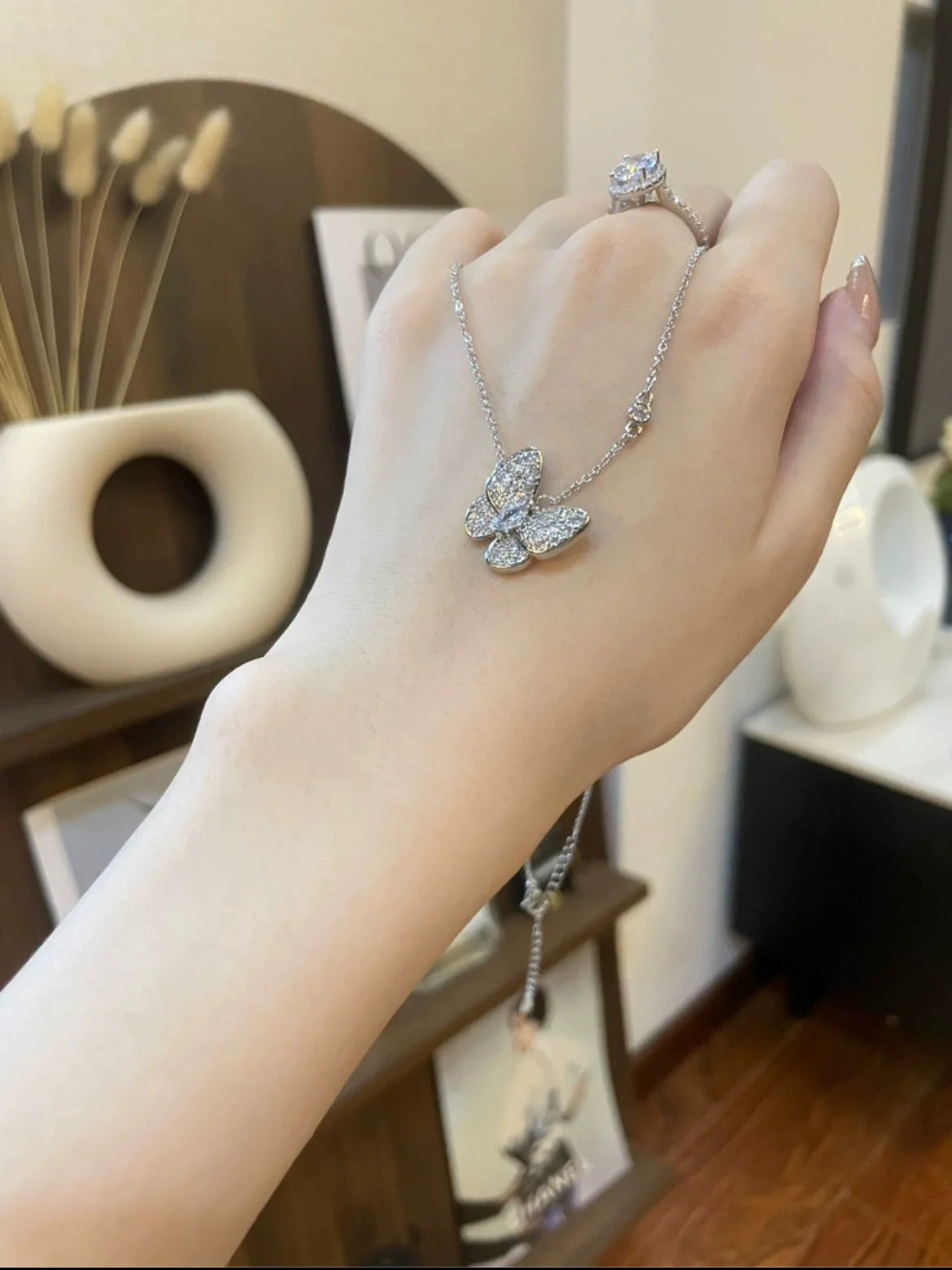 Myracle Zircon Butterfly Necklace - Butterfly Zircon Necklace