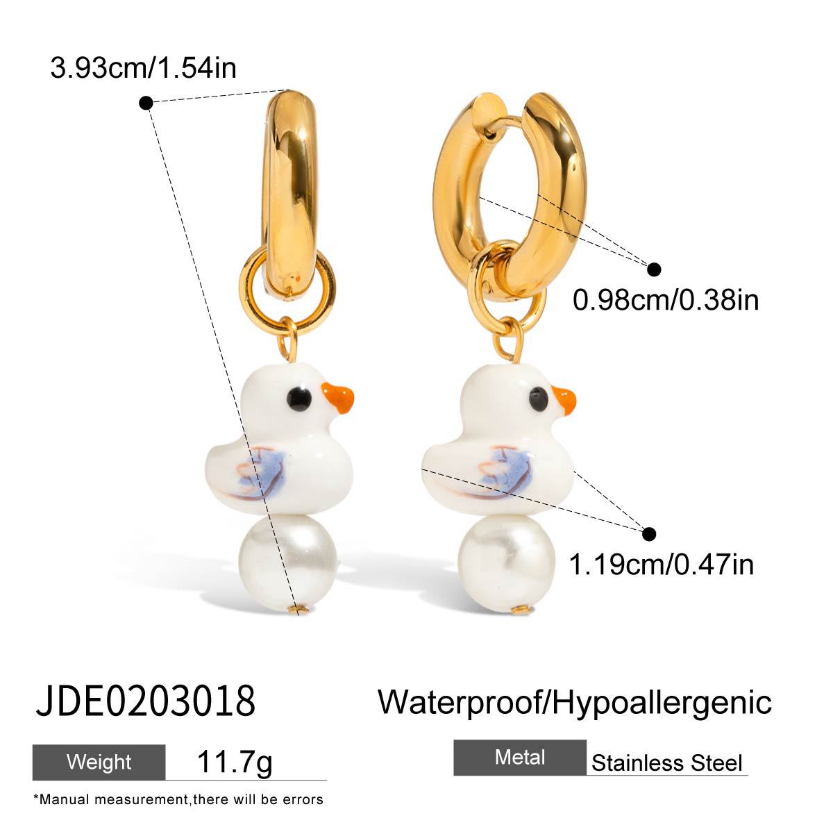 Valencia Ceramic Pearl Drop Earrings - Black Ceramic [S3ISW37V]
