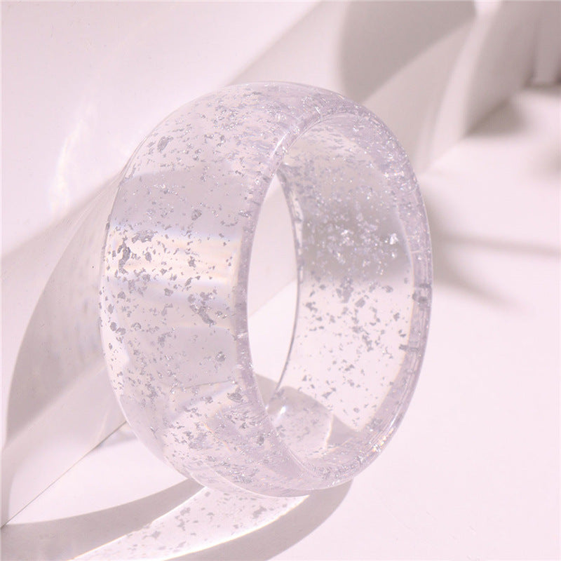 Alisia Swirl Resin Bracelet - Blue Swirl (Inner Diameter 6.7cm) [5XZIW33W]