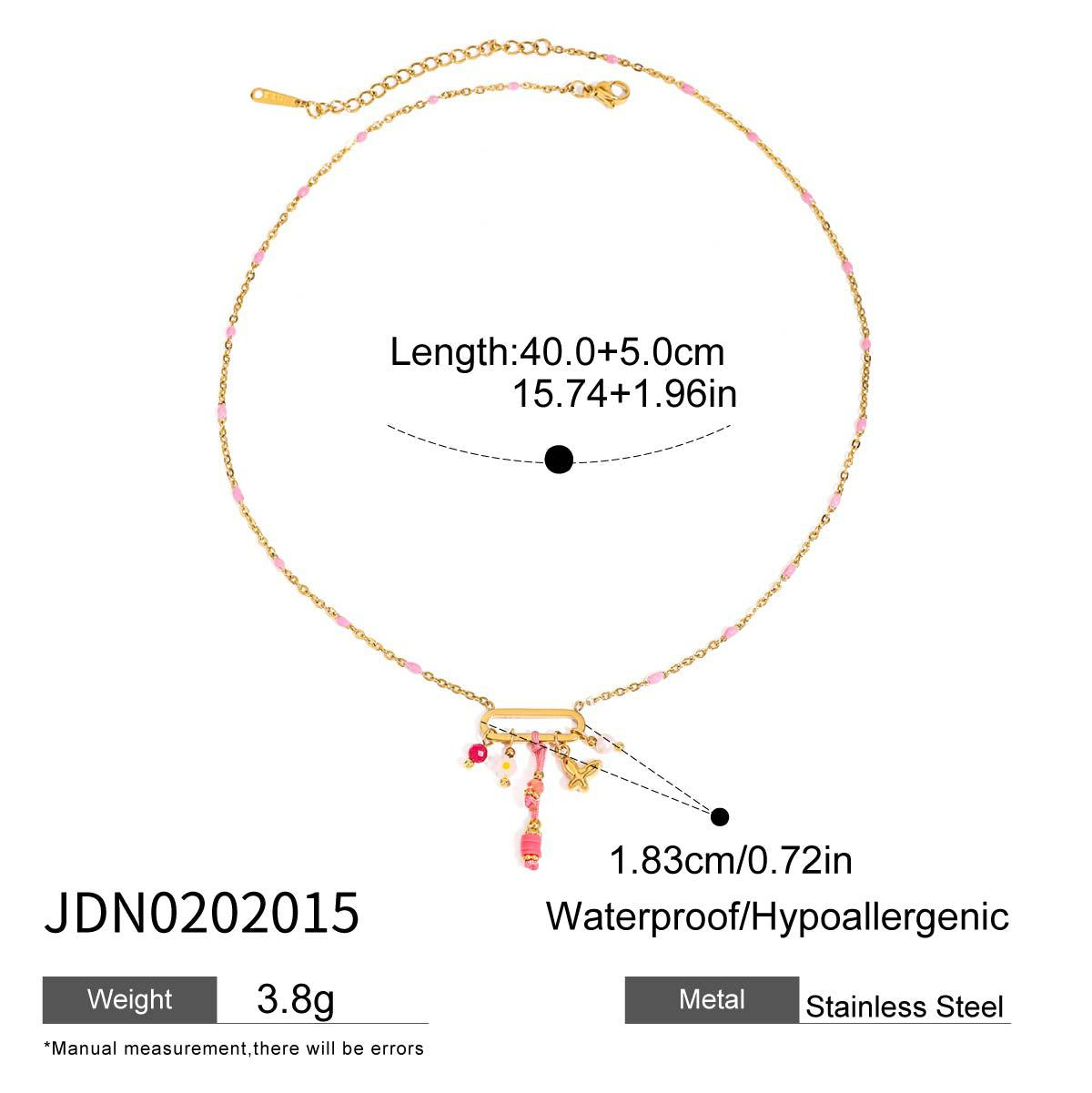 Magdalena Delicate Heart Necklace - Gold Zircon Heart [8015MYO1]