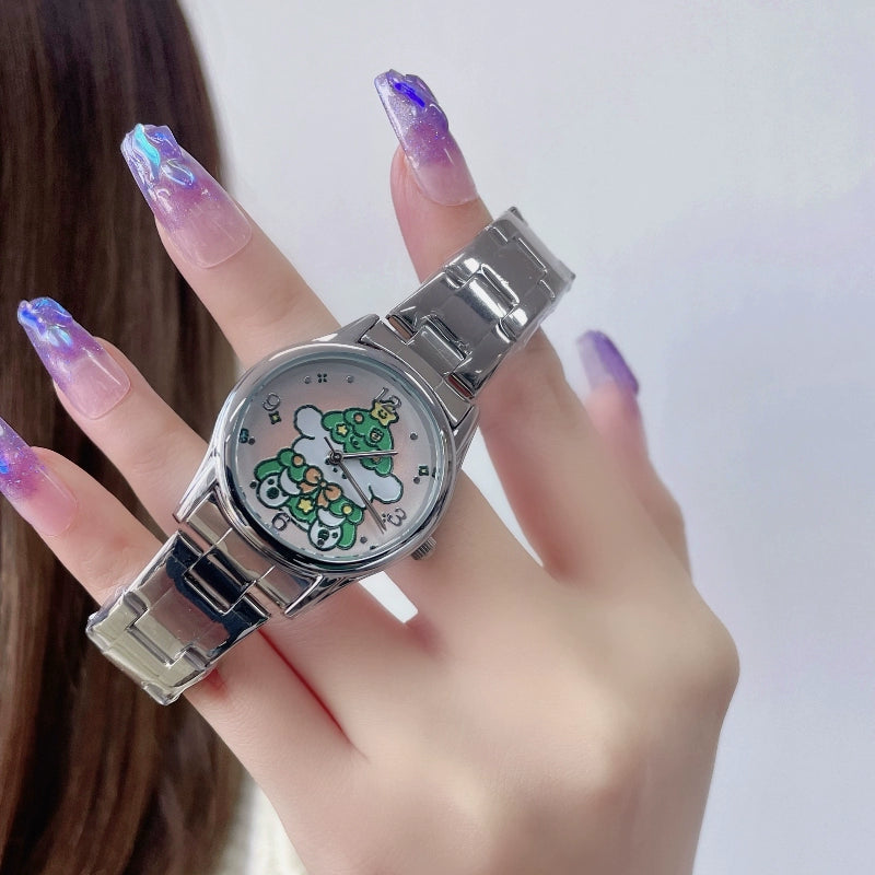 Ameerah Diamond Bracelet Watch - Christmas Dog [HKJPQSR4]