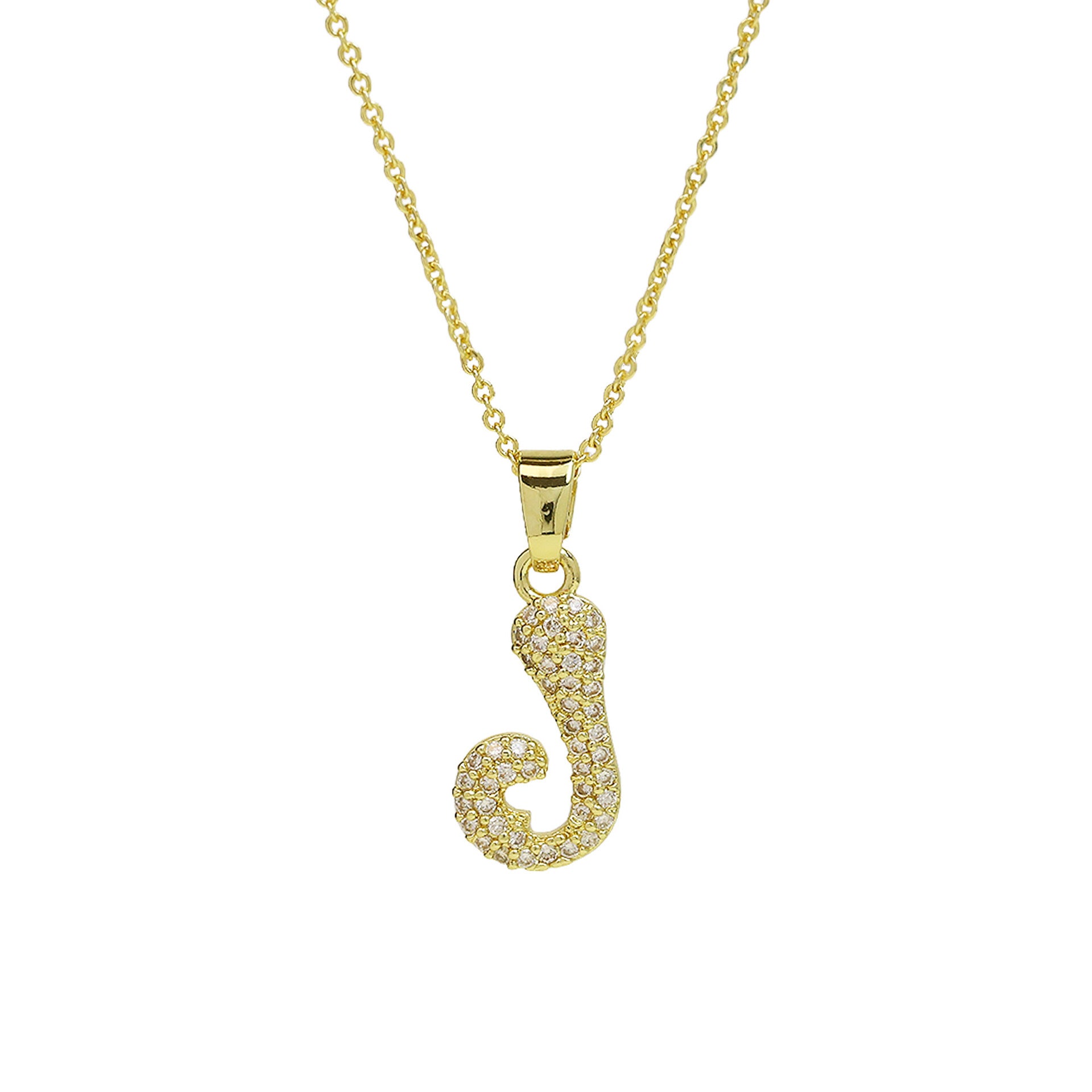 Fatou Bubble Initial Necklace - J [O0BHN0X1]