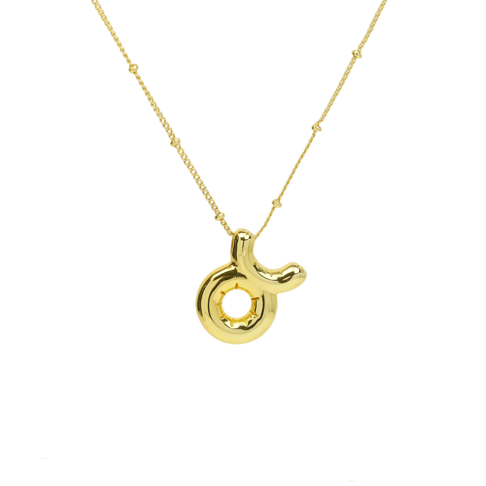 Cydney Bubble Zodiac Necklace - Taurus [FDG2KFFF]