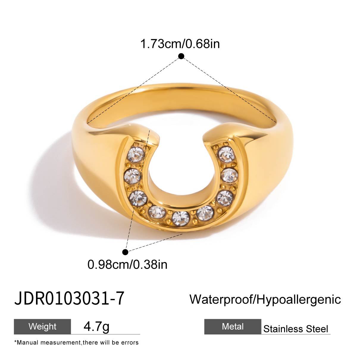 Emmilyn Buckle Zircon Ring - Buckle Design A, Size 7 [YC4W3EW3]