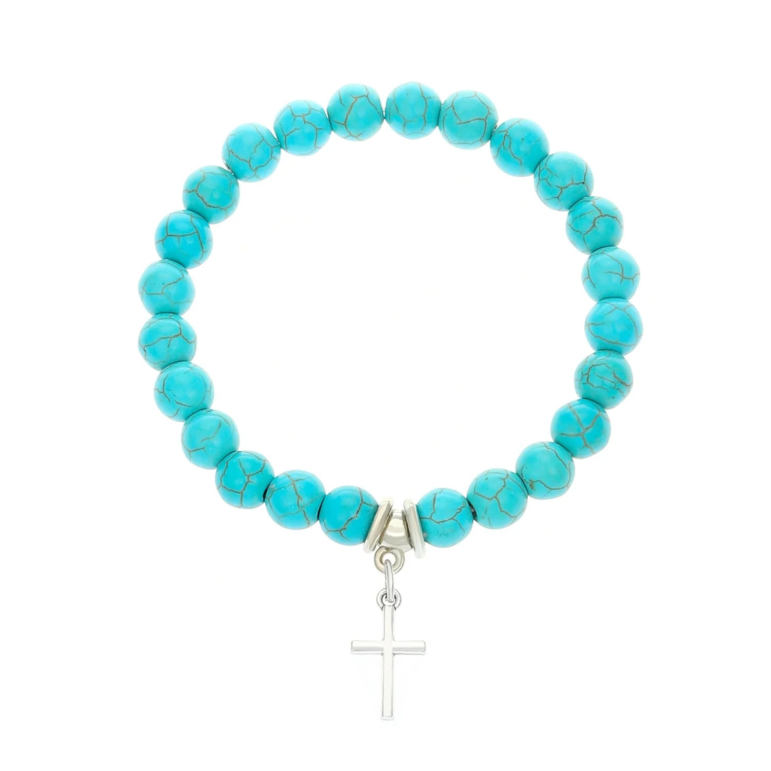 Temperance Stacked Cross Bead Bracelet - 11