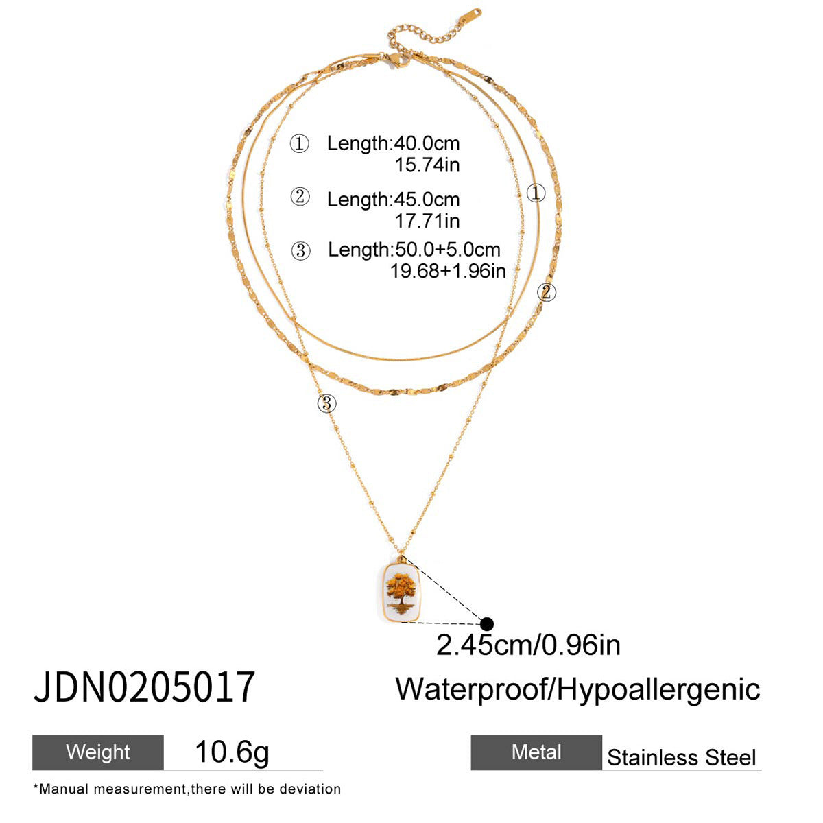Colleen Delicate Layered Necklace - JDN0205017 [8OL68GDV]