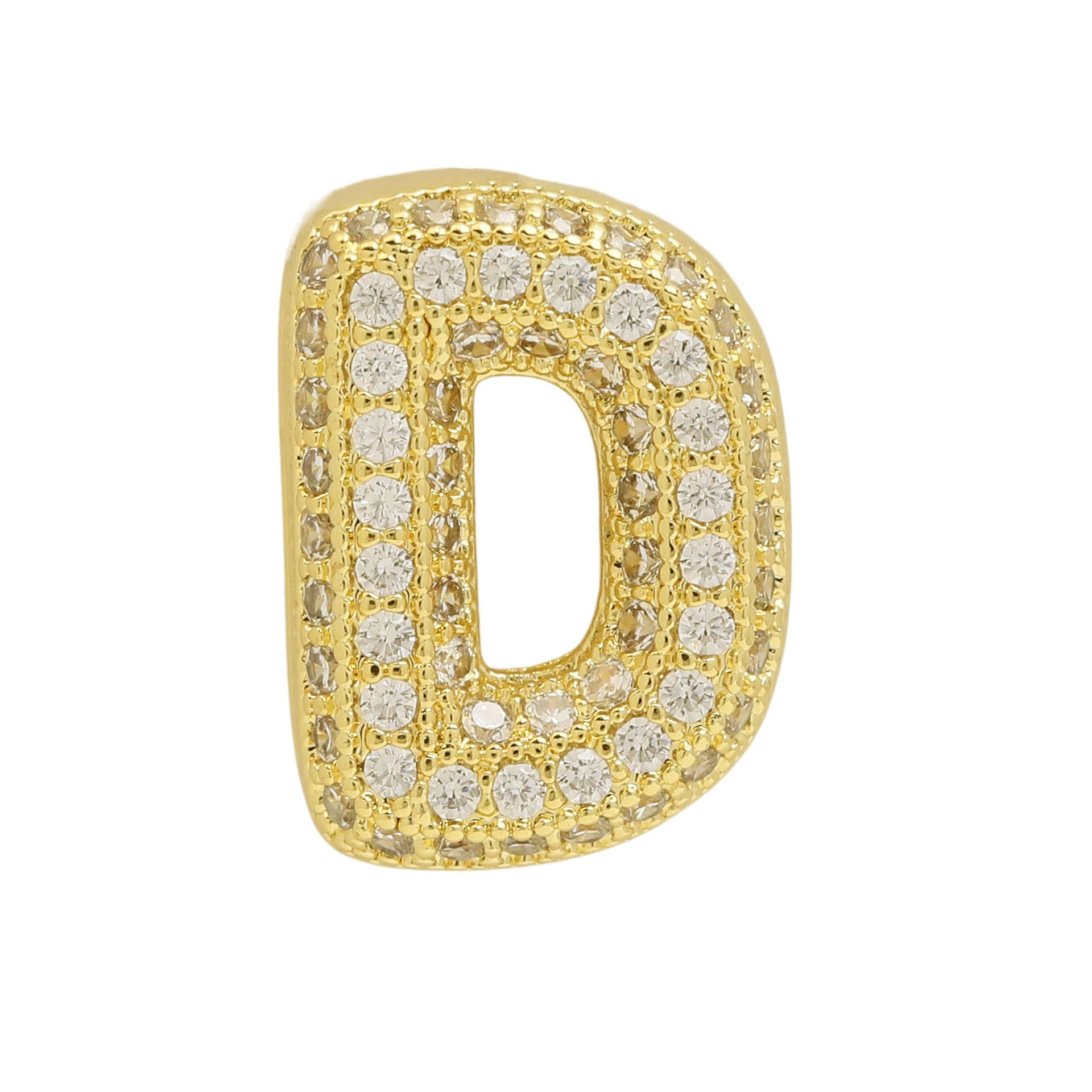Israa Gold Bubble Letter Bracelet - D [TNO8USCV]